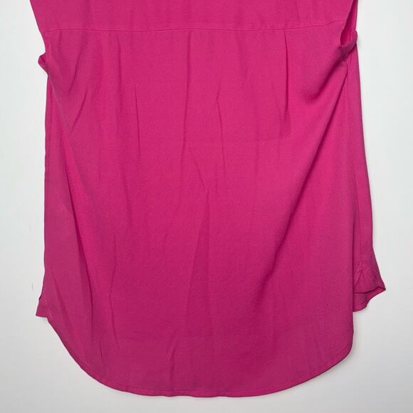 J. Crew Drapey cap-sleeve top Women's size XXS Fuchsia Dark Pink - Picture 11 of 16